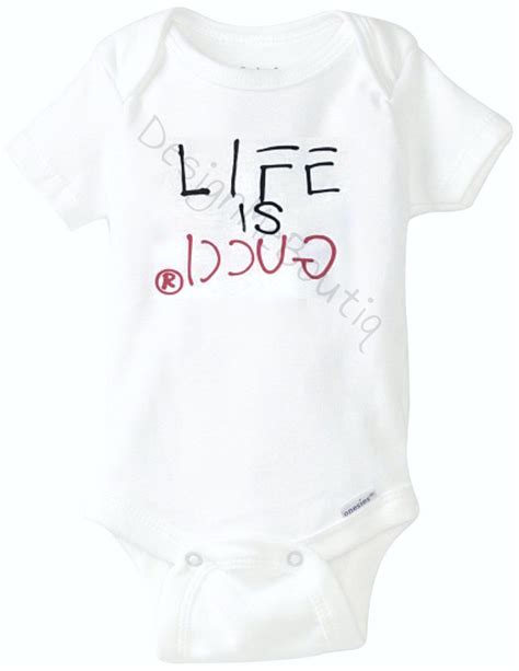 gucci outfit for babies|life is gucci baby onesie.